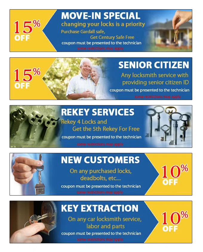 Briargate CO Locksmith Store, Colorado Springs, CO 719-301-1744 - coupon23-set-five